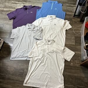 Peter Millar Men's Summer Comfort Polo Shirt Size 2XL Lot of 5
